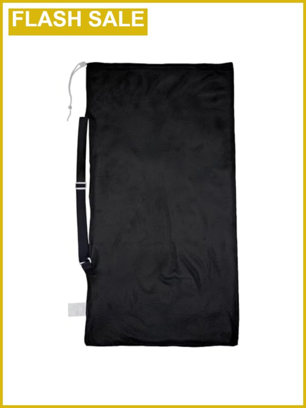 Heavy-Duty Nylon Mesh Equipment Bag with Drawstring Lock & ID Tag for Balls,